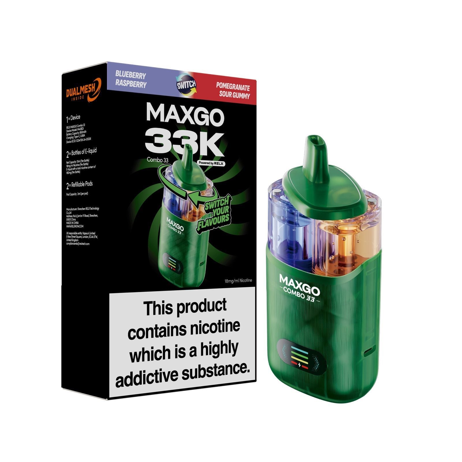 MAXGO 33k Disposable Vape Box of 5 - #Simbavapeswholesale#