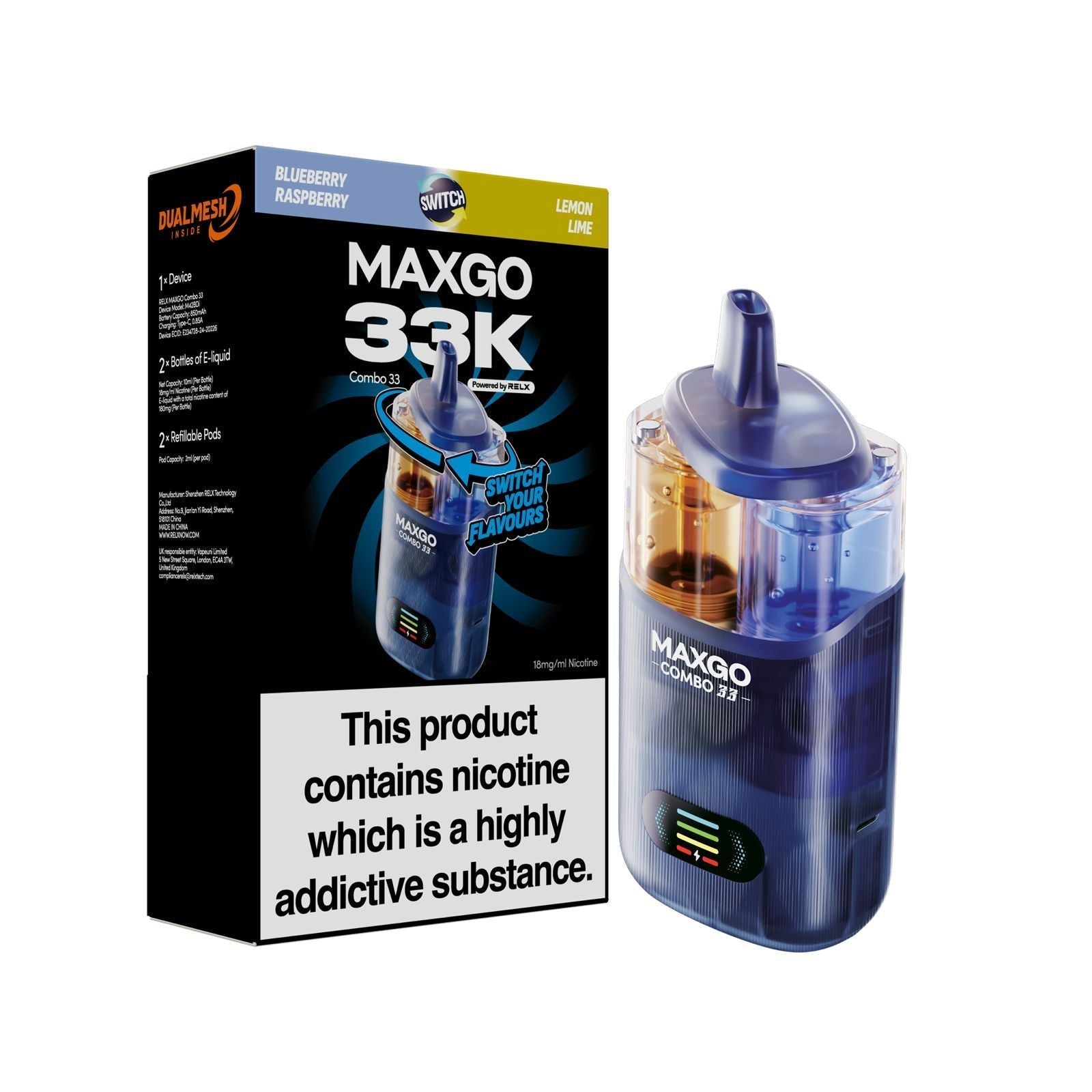 MAXGO 33k Disposable Vape Box of 5 - #Simbavapeswholesale#