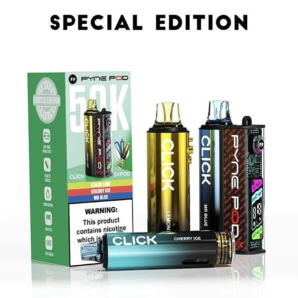 Pyne Pod Click 50k Prefilled Pod Vape Kit Box of 5 - #Simbavapeswholesale#