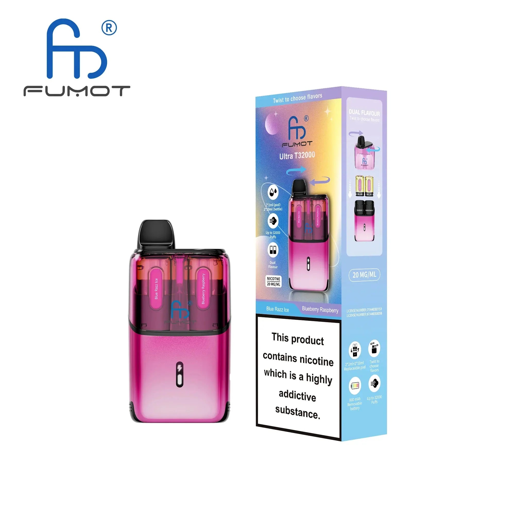 RandM Fumot T32000 Ultra Vape Kit Box of 5 - Wholesale Price !
