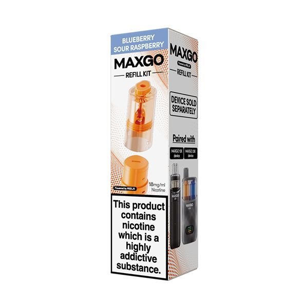Relx Maxgo 33k & 12k Replacement Pods Box of 5 - Wholesale Price !