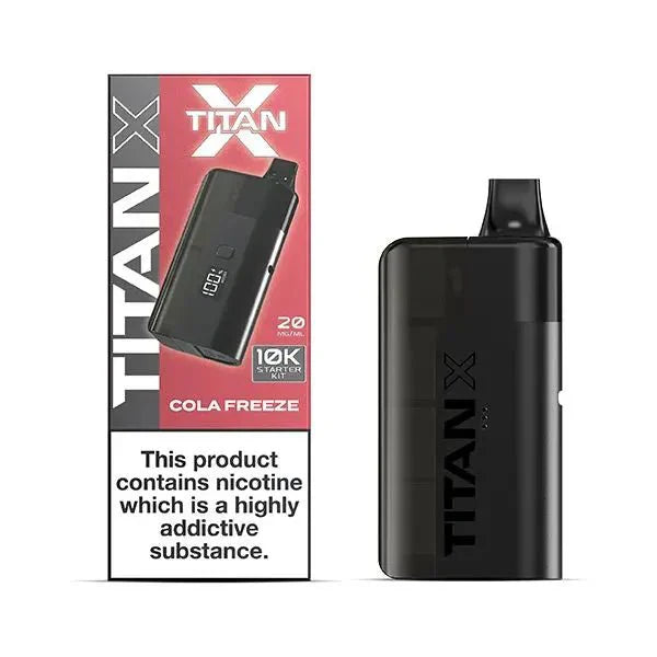 Titan X Prefilled Vape Pod Kit Box of 5 - Cola Freeze - vapeukwholesale