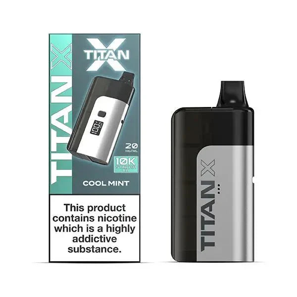 Titan X Prefilled Vape Pod Kit Box of 5 - Cool Mint - vapeukwholesale