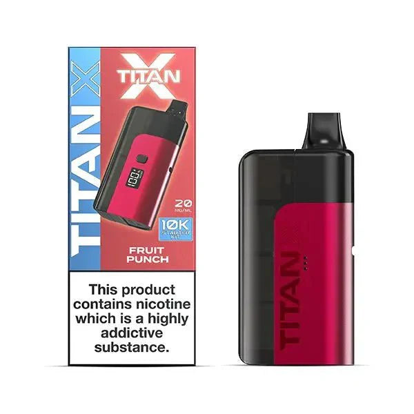 Titan X Prefilled Vape Pod Kit Box of 5 - Fruit Punch - vapeukwholesale