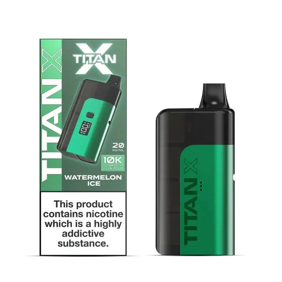Titan X Prefilled Vape Pod Kit Box of 5 - Watermelon Ice - vapeukwholesale