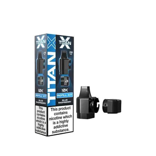 Titan X Replacement Pods Pack of 10 - Blueberry Raspberry - vapeukwholesale
