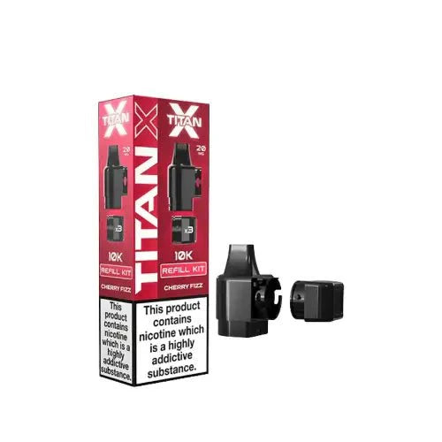 Titan X Replacement Pods Pack of 10 - Cherry Fizz - vapeukwholesale