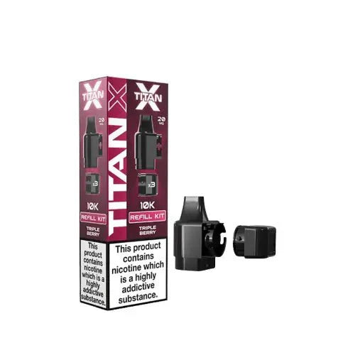 Titan X Replacement Pods Pack of 10 - Triple Berry - vapeukwholesale