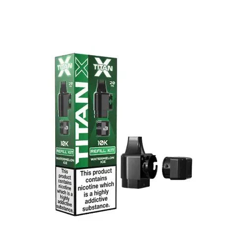 Titan X Replacement Pods Pack of 10 - Watermelon Ice - vapeukwholesale