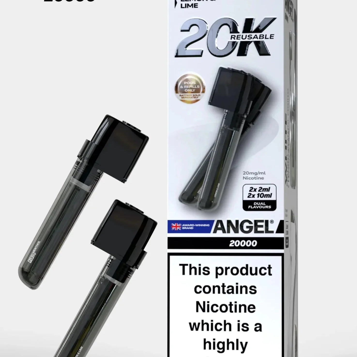 Vapes Bars Angel 20000 Prefilled Pods Box of 5 - #Simbavapeswholesale#