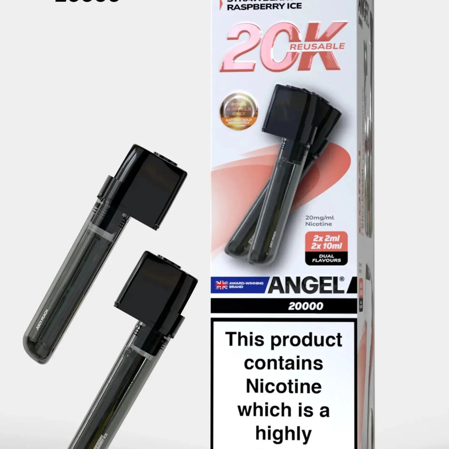 Vapes Bars Angel 20000 Prefilled Pods Box of 5 - #Simbavapeswholesale#