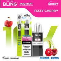 bulk wholesale The Bling 10k Pro Max Replacement Pods (BOX OF 5) - Fizzy Cherry
