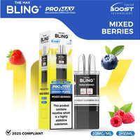 bulk wholesale The Bling 10k Pro Max Replacement Pods (BOX OF 5) - Mixed Berries