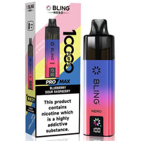 Crystal Bling Nero 10k Vape Kit Box of 5 Blue Sour Raspberry