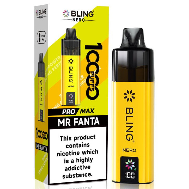 Crystal Bling Nero 10k Vape Kit Box of 5 Mr Fanta