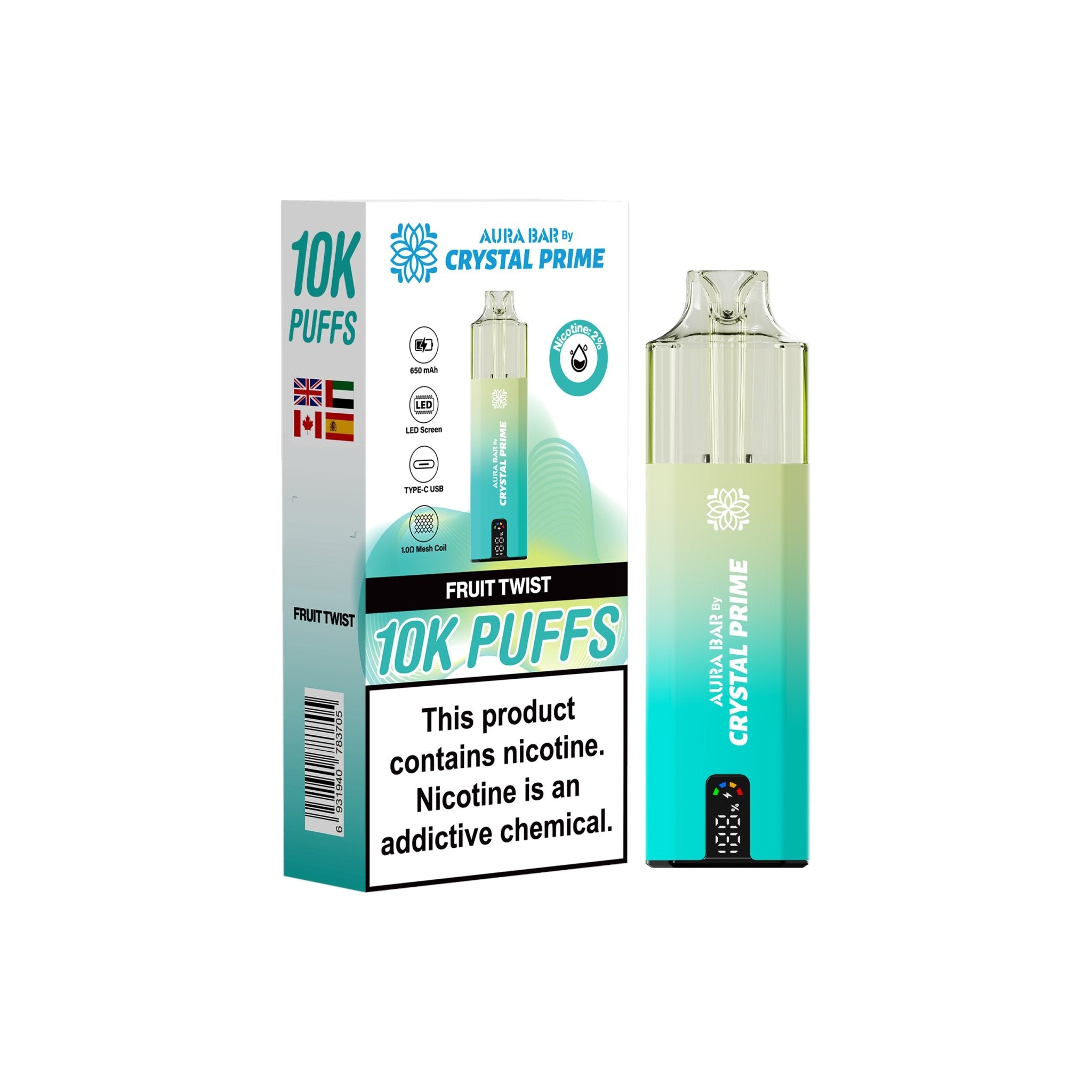 Crystal Prime 10000 Disposable Vape Pack of 5 - #Simbavapeswholesale#