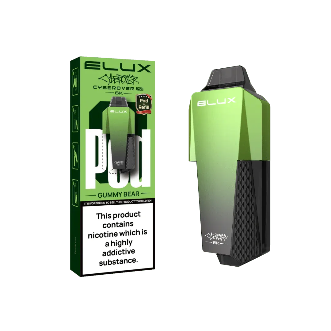 Elux Cyberover 6K Replacement Pods - Gummy Bear - vapeukwholesale