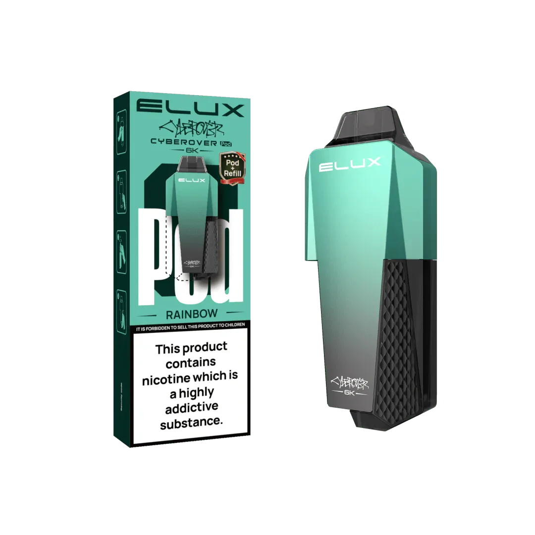 Elux Cyberover 6K Replacement Pods - Rainbow - vapeukwholesale