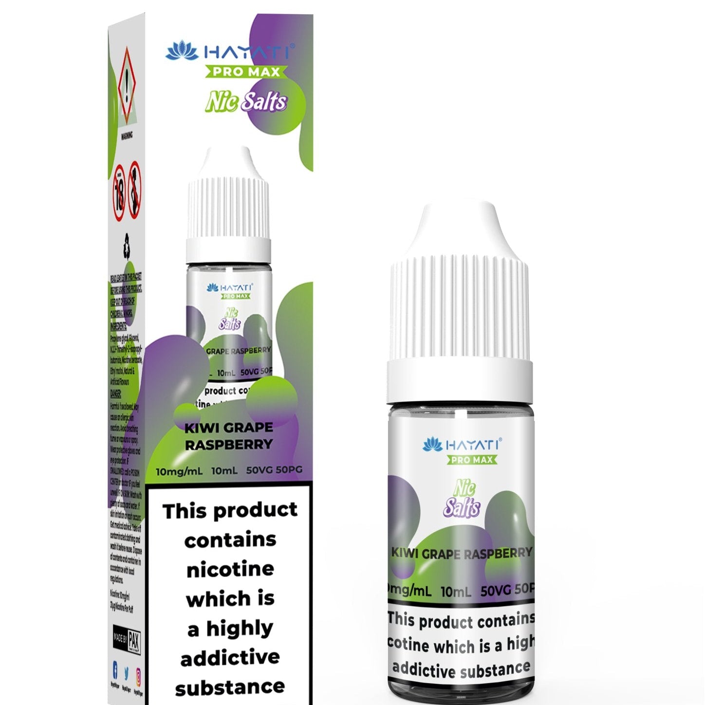 Hayati Crystal Pro Max Vape Nic Salts 10ml - (Box of 10) - #Simbavapeswholesale#