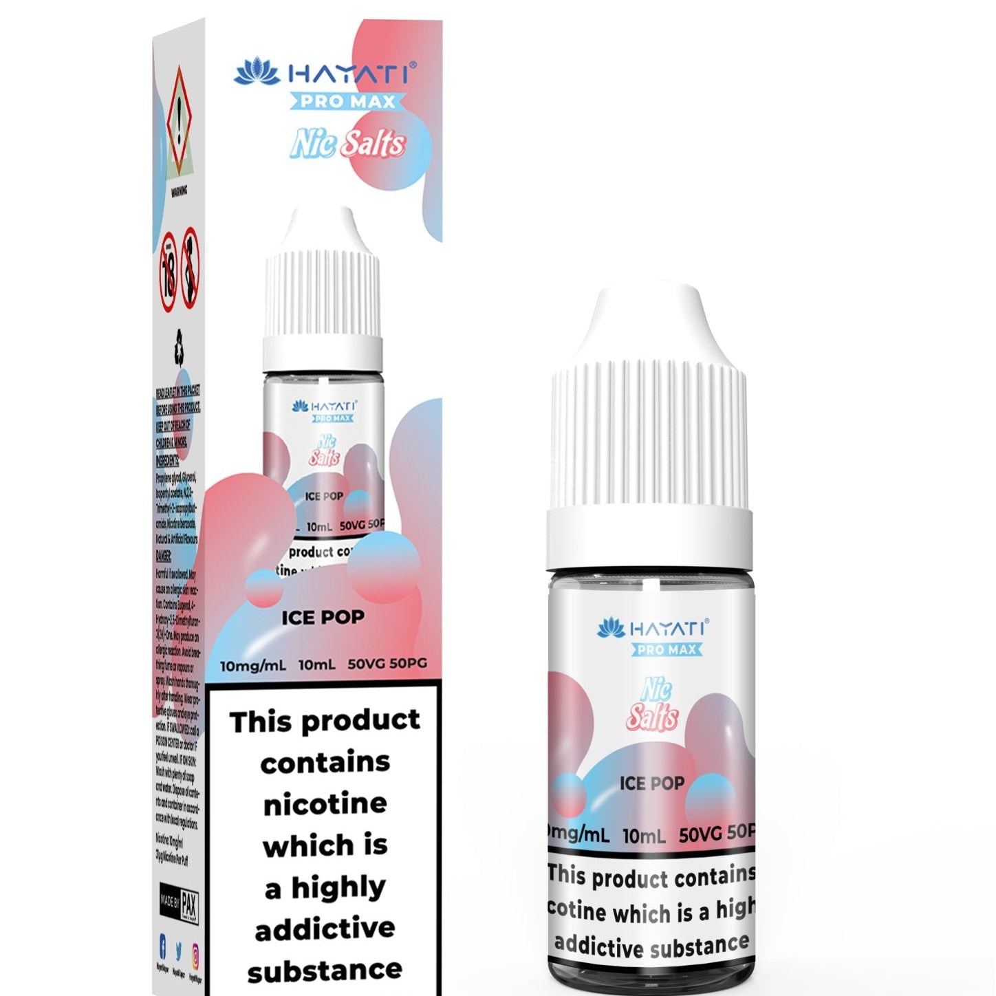 Hayati Crystal Pro Max Vape Nic Salts 10ml - (Box of 10) - #Simbavapeswholesale#