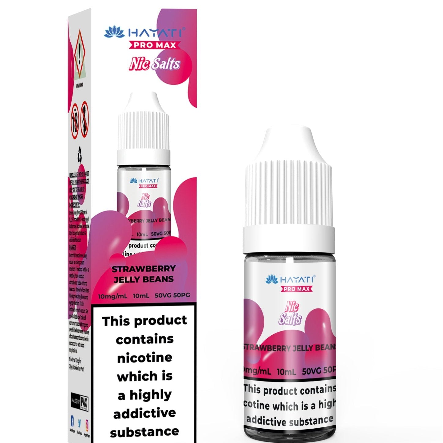 Hayati Crystal Pro Max Vape Nic Salts 10ml - (Box of 10) - #Simbavapeswholesale#