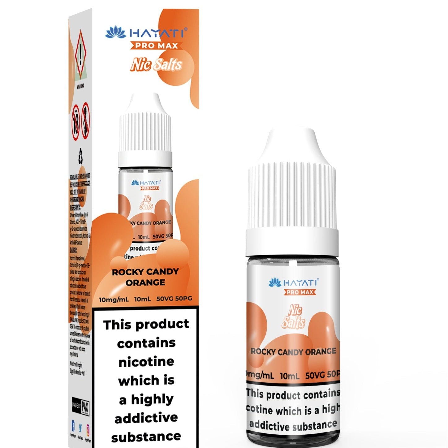 Hayati Crystal Pro Max Vape Nic Salts 10ml - (Box of 10) - #Simbavapeswholesale#