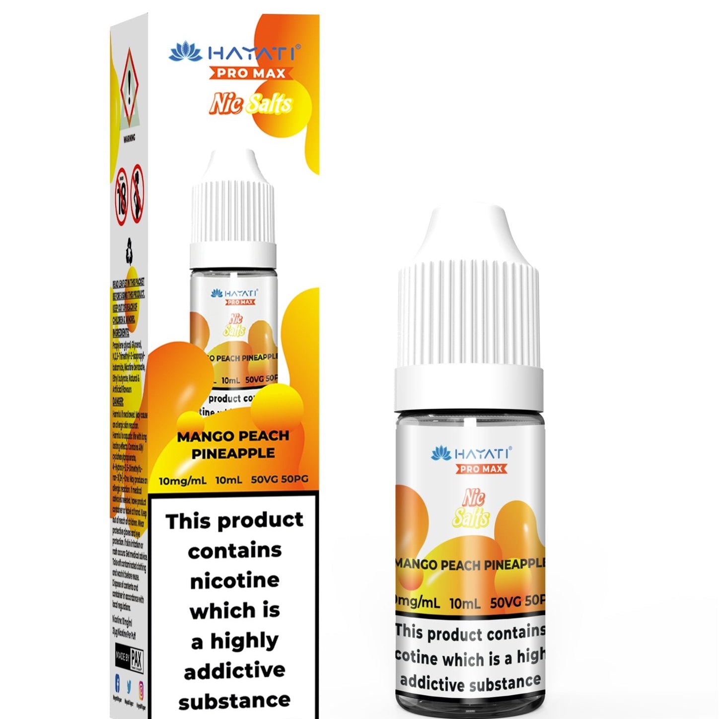Hayati Crystal Pro Max Vape Nic Salts 10ml - (Box of 10) - #Simbavapeswholesale#
