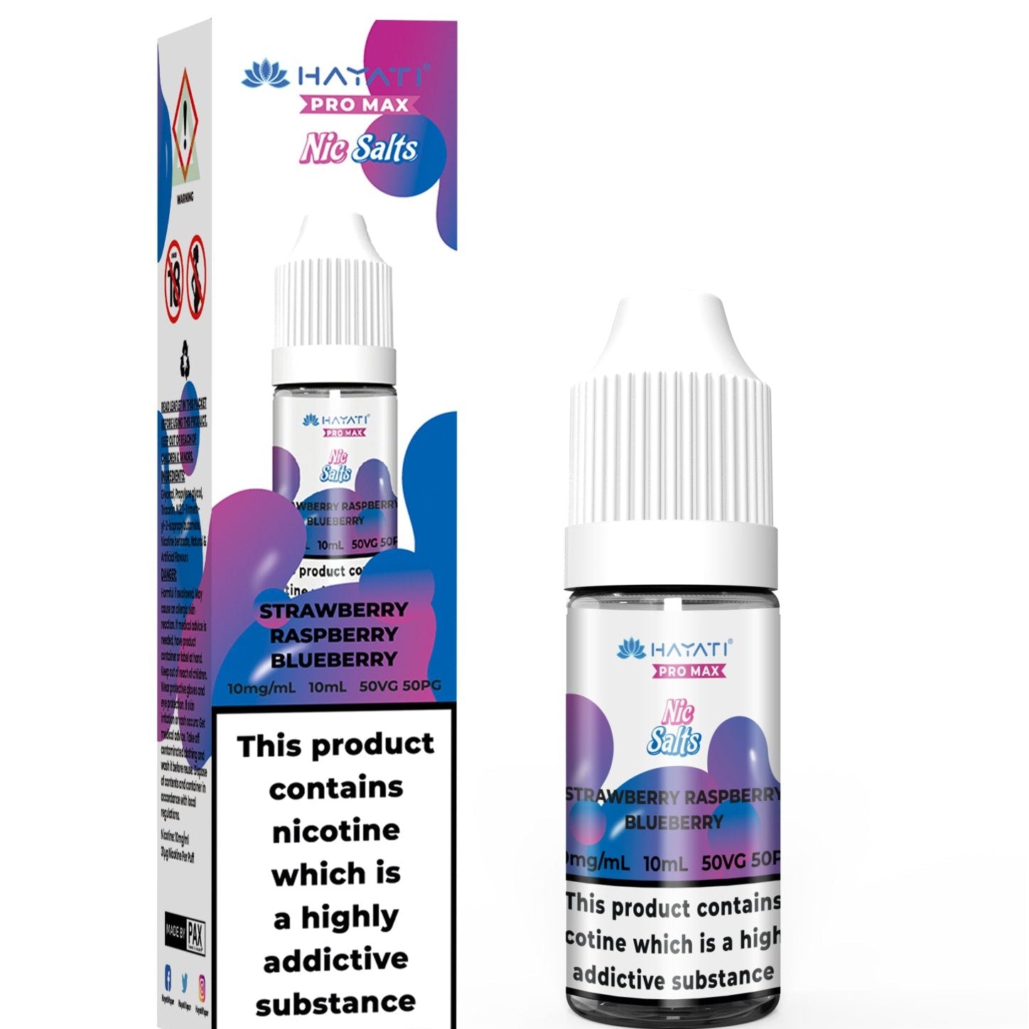Hayati Crystal Pro Max Vape Nic Salts 10ml - (Box of 10) - #Simbavapeswholesale#