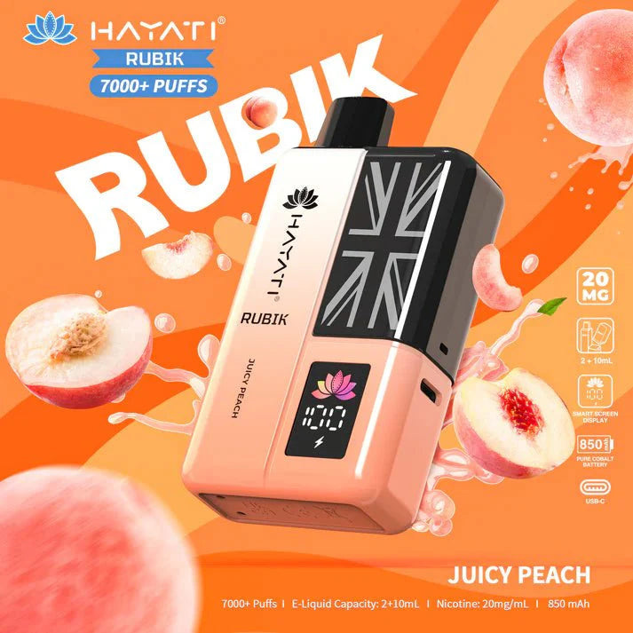 Hayati Rubik 7000 Puffs Disposable Vape Kit Pack of 5 - #Simbavapeswholesale#