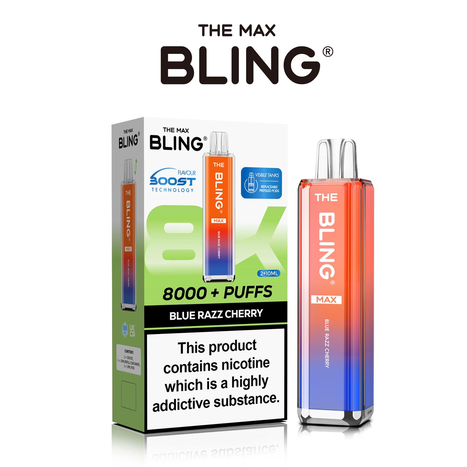 The Crystal Bling Max 8000 Prefilled Vape Pod Kit Box of 5 - #Simbavapeswholesale#
