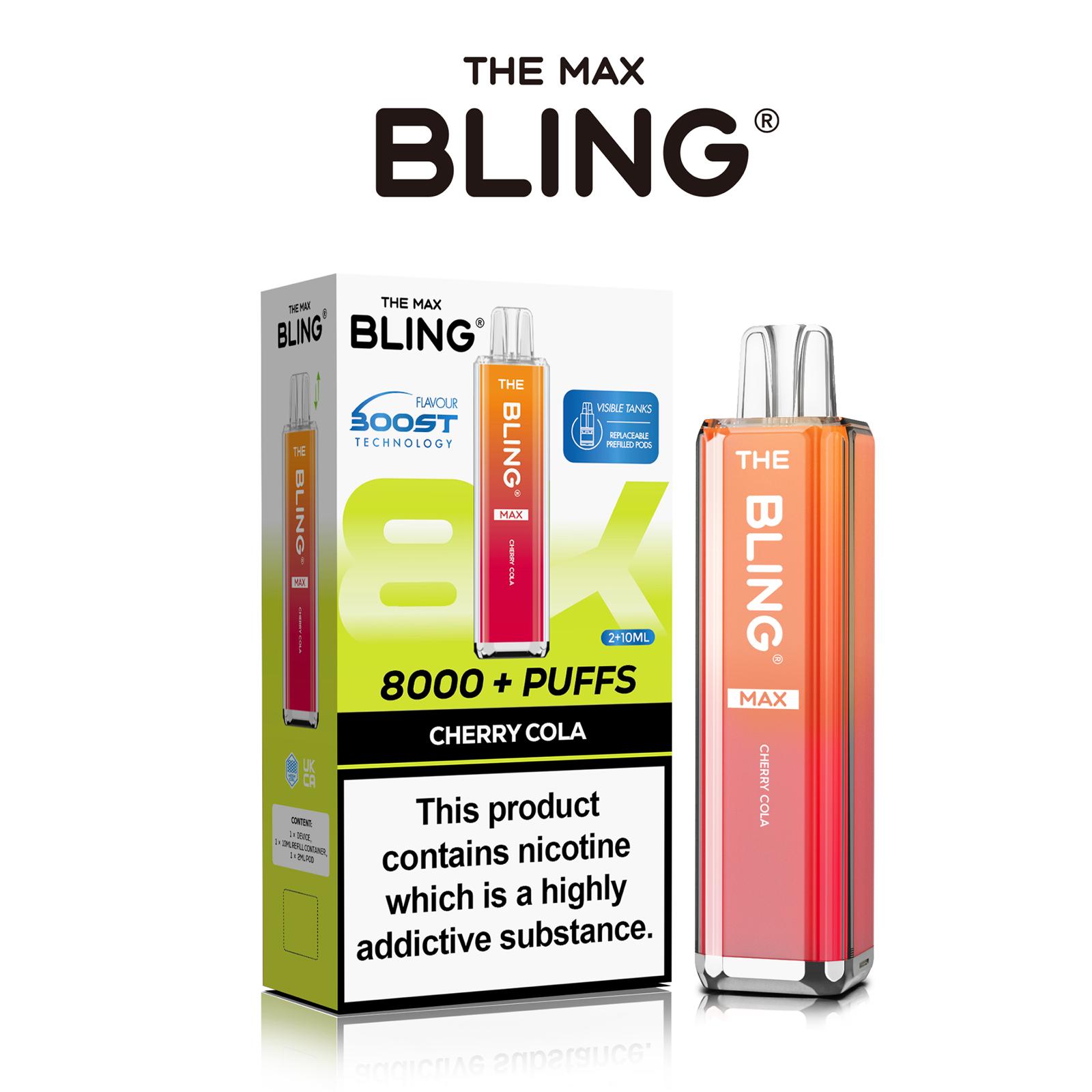The Crystal Bling Max 8000 Prefilled Vape Pod Kit Box of 5 - #Simbavapeswholesale#