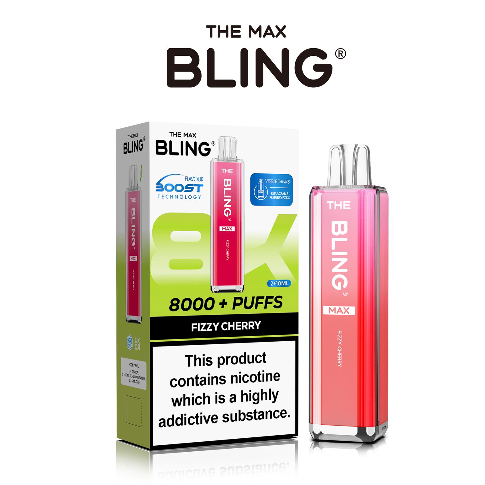 The Crystal Bling Max 8000 Prefilled Vape Pod Kit Box of 5 - #Simbavapeswholesale#