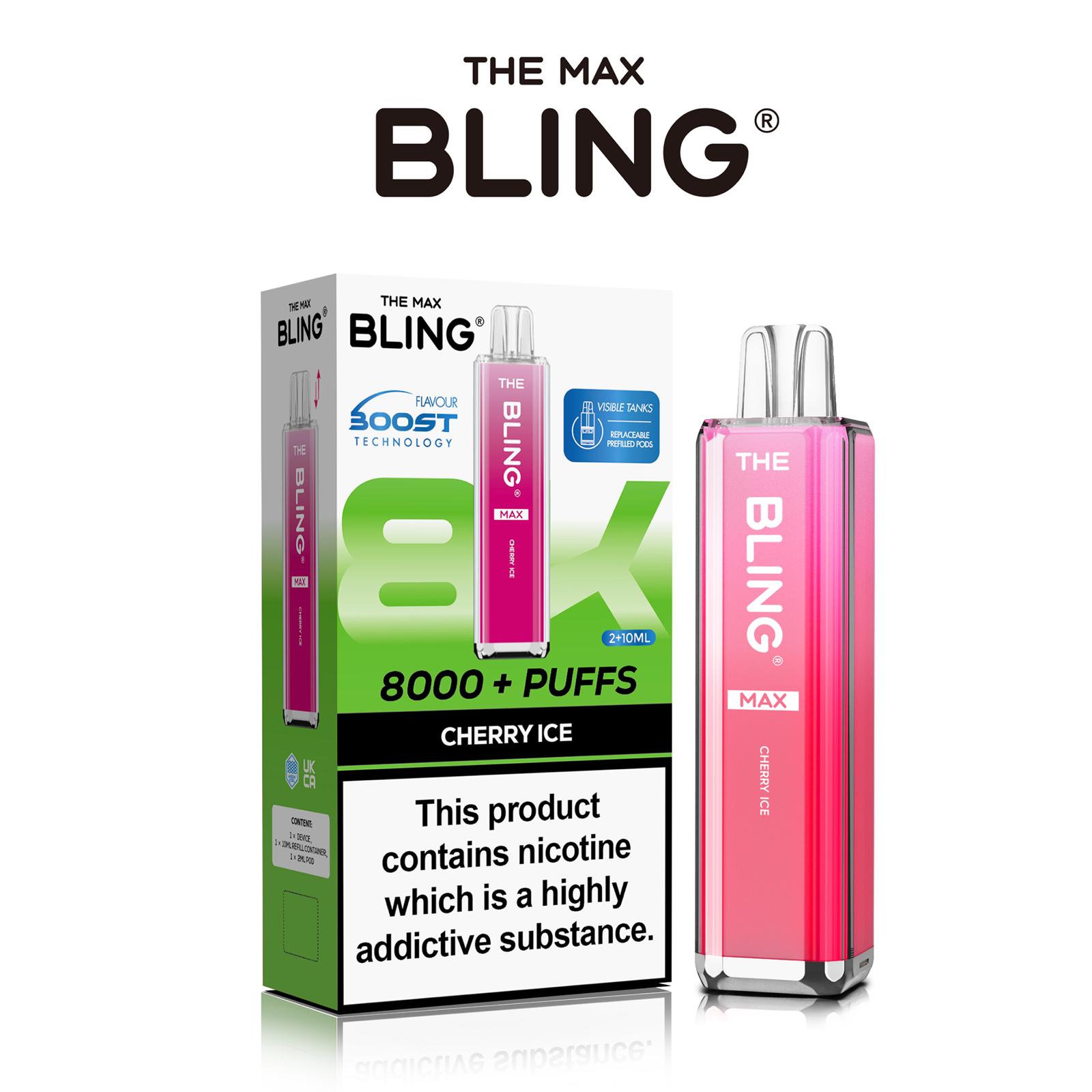 The Crystal Bling Max 8000 Prefilled Vape Pod Kit Box of 5 - #Simbavapeswholesale#