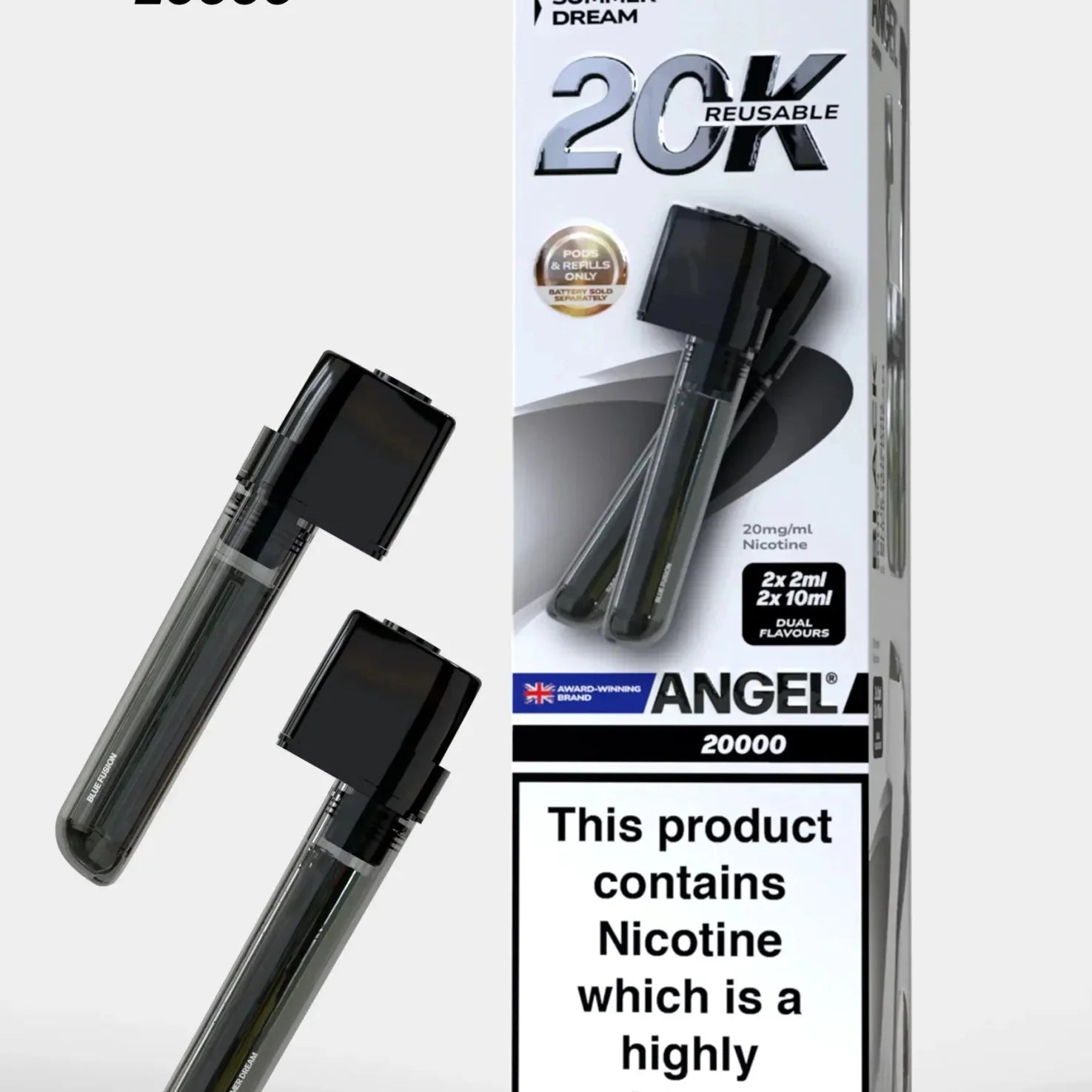 Vapes Bars Angel 20000 Prefilled Pods Box of 5 - #Simbavapeswholesale#